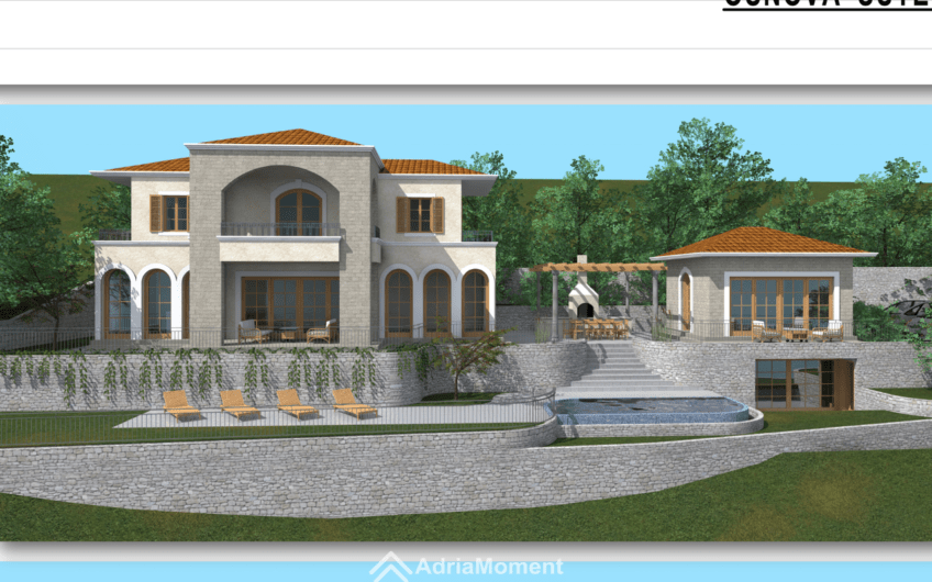 Risan. 2 plots with sea views – for the construction of a villa
