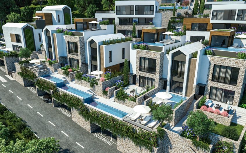 Townhouse in a new complex in Tivat, Donja Lastva
