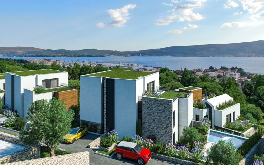 Townhouse in a new complex in Tivat, Donja Lastva