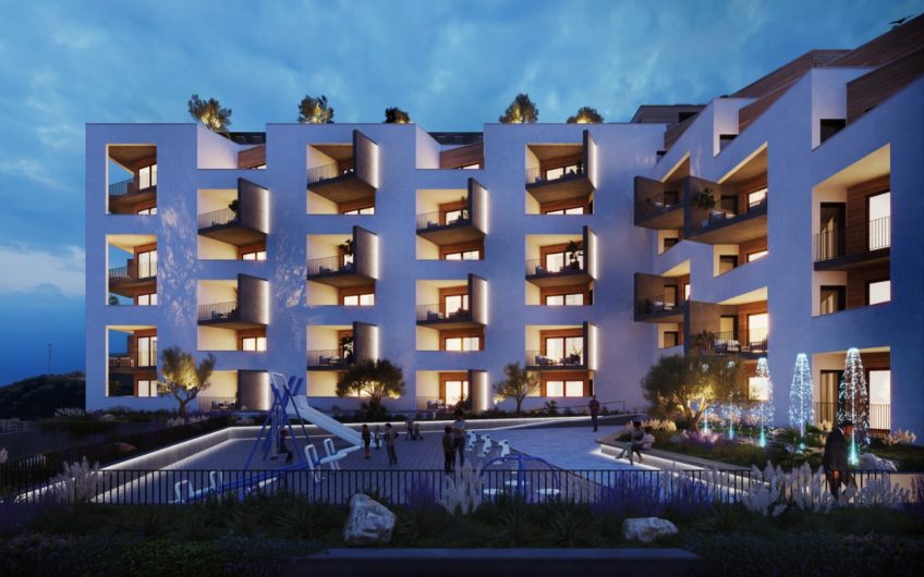 Becici, apartments in a new complex with a swimming pool. Possibility of crediting for 15 years!