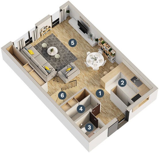 Townhouse in Zain Park – in a club village in Podgorica