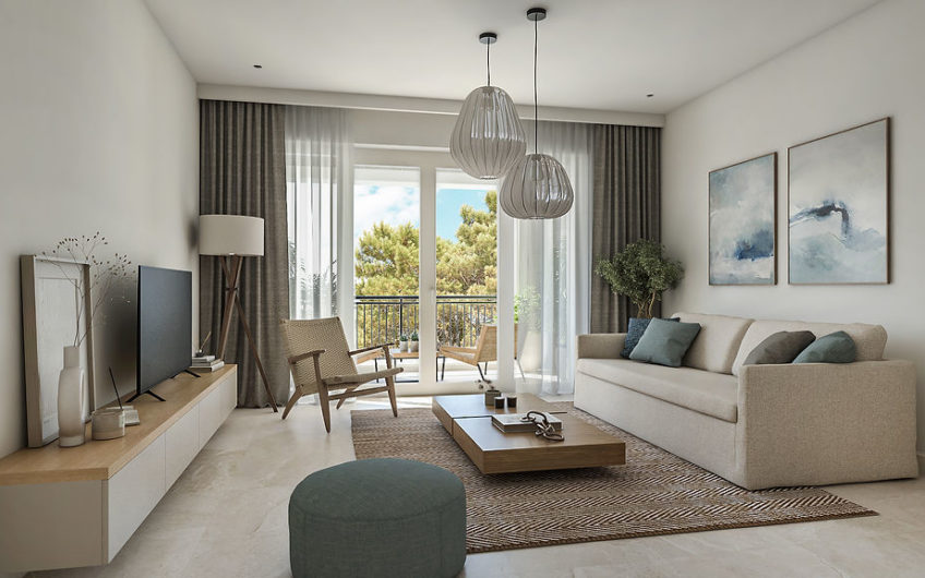 Lustica Bay Centrale – for sale in installments – 1-bedroom apartment with a yard