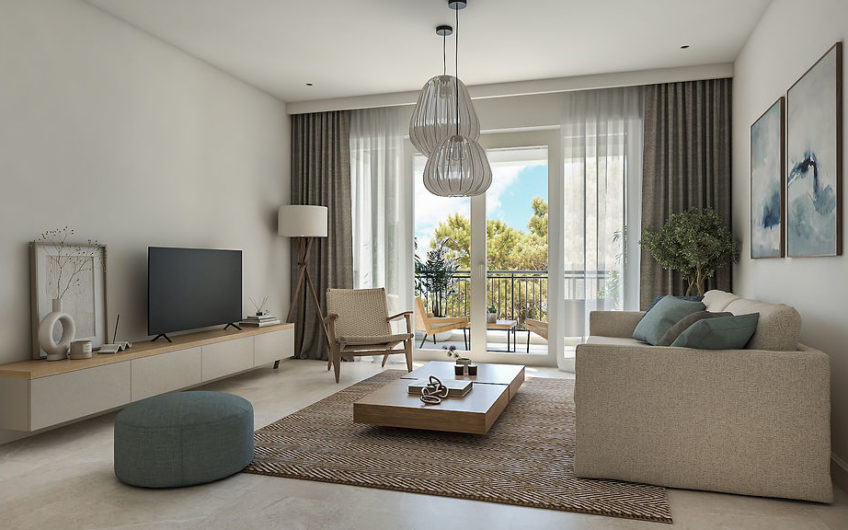 Lustica Bay Centrale – for sale in installments – 1-bedroom apartment with a yard