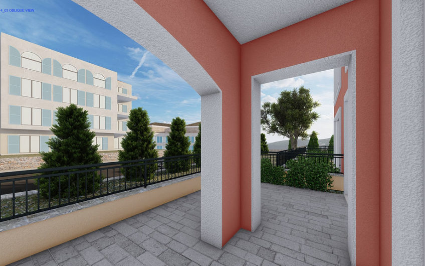 Lustica Bay Centrale – for sale in installments – 1-bedroom apartment with a yard