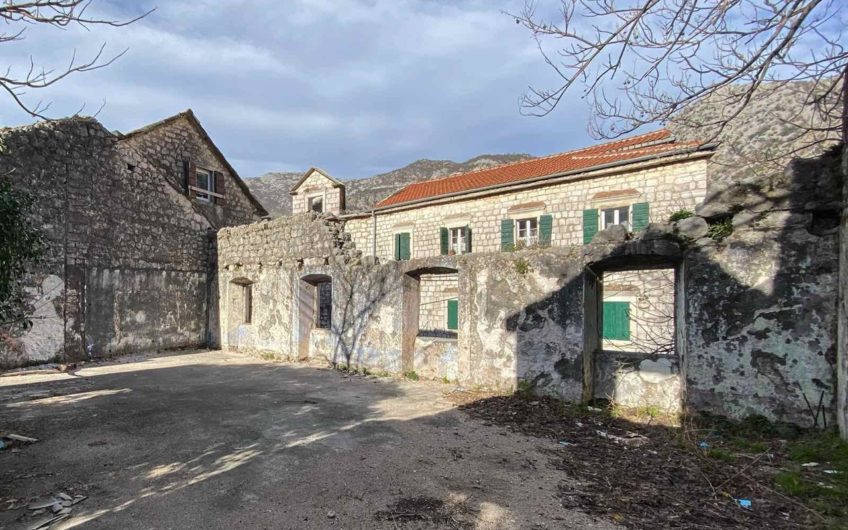 Ruins of an ancient house in the historical part of Risan