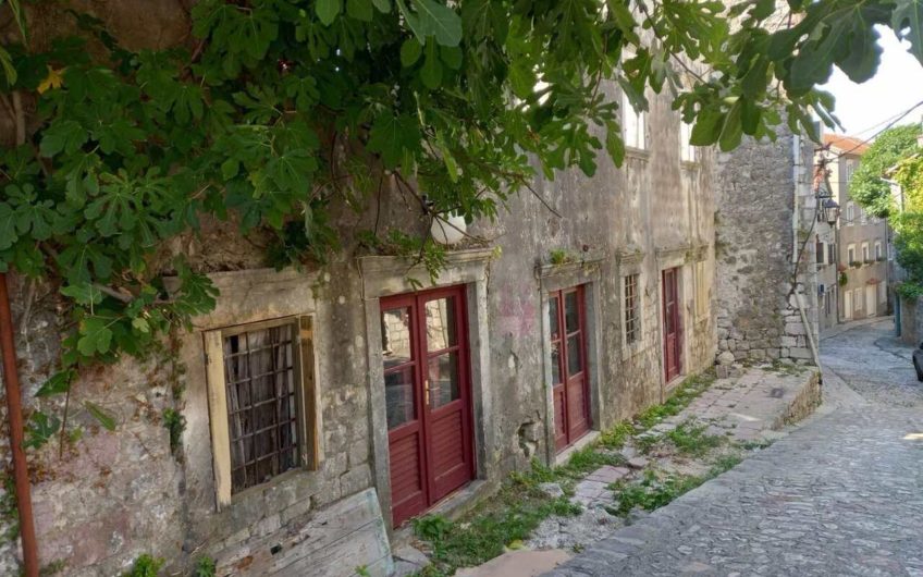 Ruins of an ancient house in the historical part of Risan