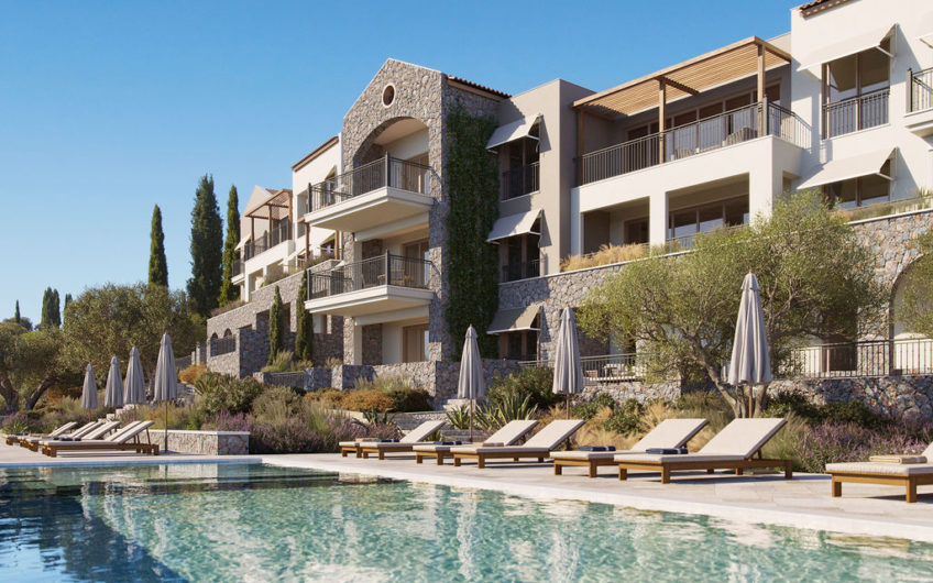Apartment with 3 bedrooms and a courtyard – Botanika, Lustica Bay. The first payment is 10% of the cost!
