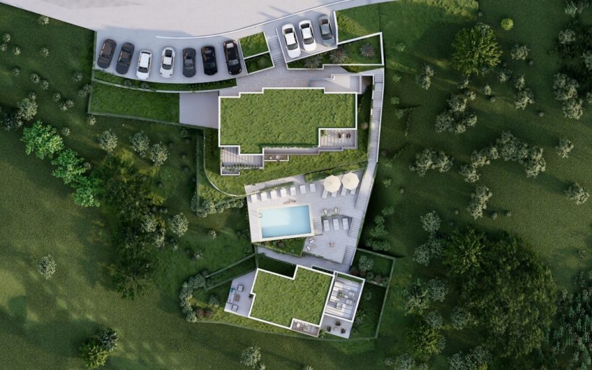 Plot of 1,430 m2 in Tivat – approved project for two residential buildings