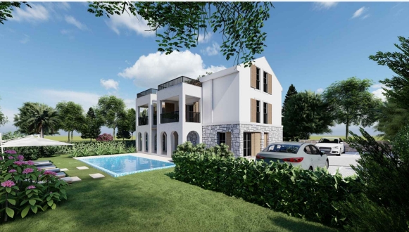 House with a plot of 731 m2 below the highway – Tivat, Selyanovo