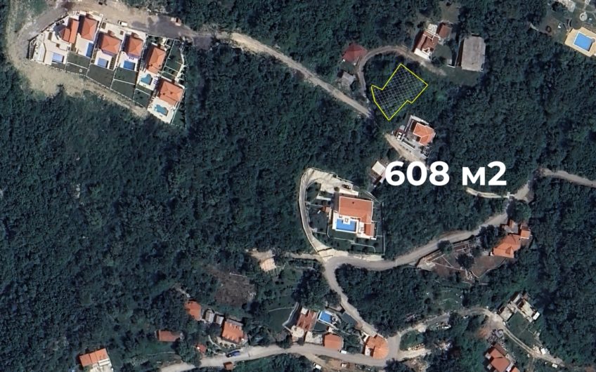 Plot with sea view in Kuljača, Budva