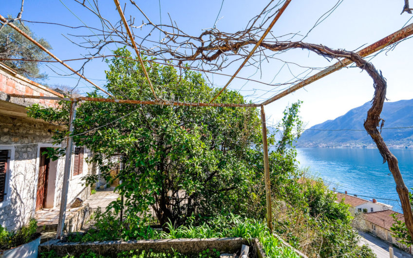 Plot of 1,938 m2 in Boka Kotorska with ancient stone buildings