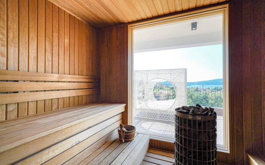 New 2-bedroom apartment with panoramic sea view in Tivat