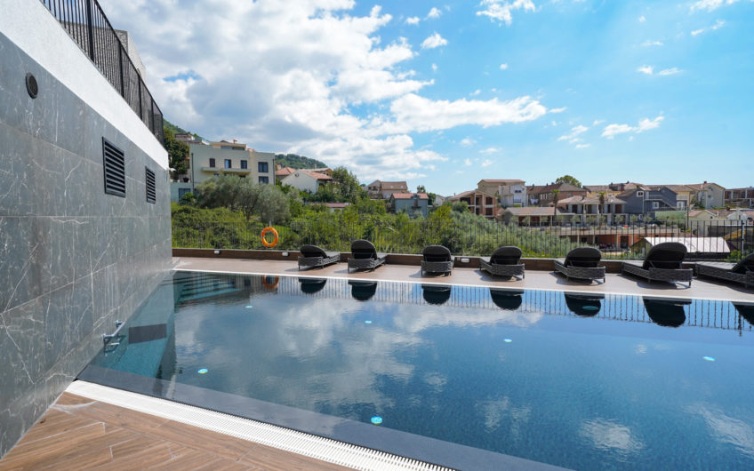 New 2-bedroom apartment with panoramic sea view in Tivat