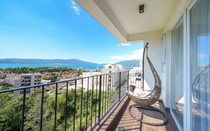 New 2-bedroom apartment with panoramic sea view in Tivat
