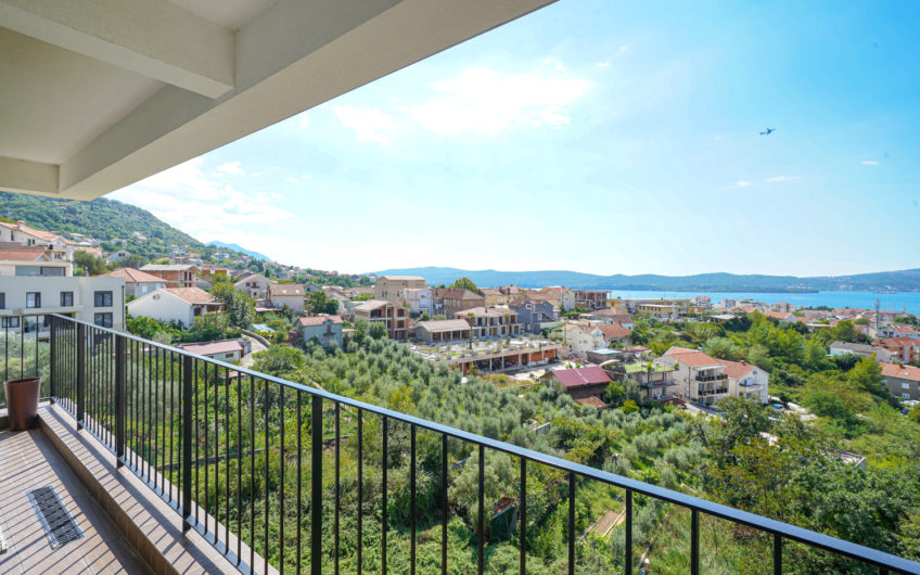 New 2-bedroom apartment with panoramic sea view in Tivat