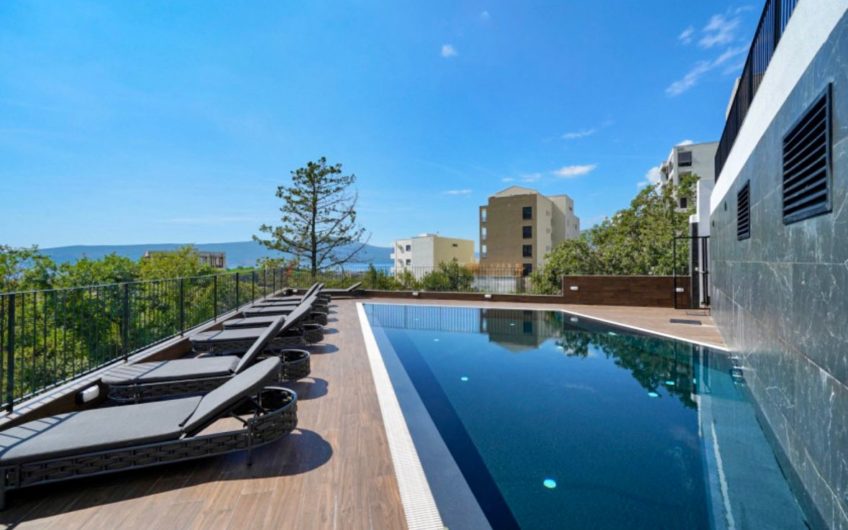 New 2-bedroom apartment with panoramic sea view in Tivat