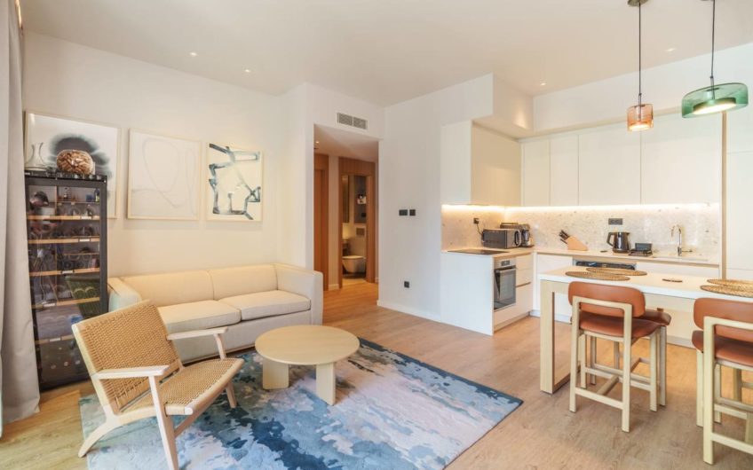 Furnished one-bedroom apartment in the prestigious Boka Place complex