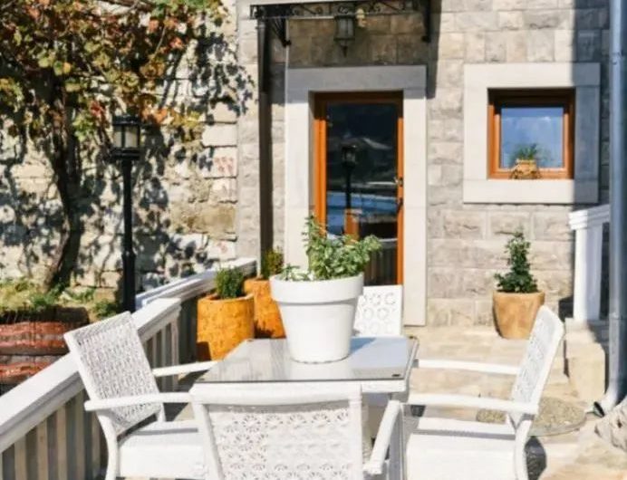 First Line Beach — Renovated Stone House in Tivat Bay