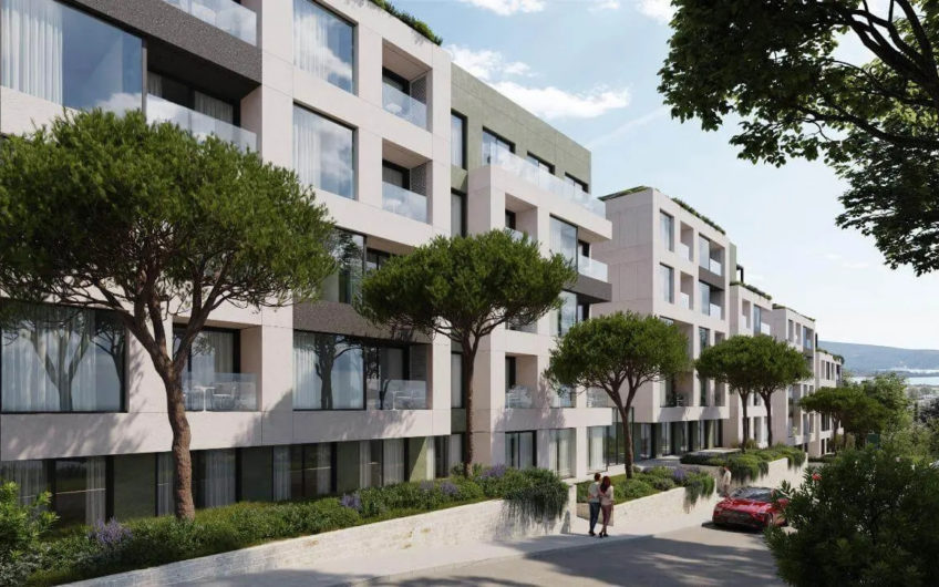 One-bedroom apartments in a new complex with a swimming pool in Tivat – from €137,800
