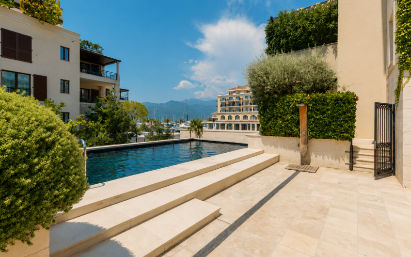 Exclusive 3-Bedroom Apartment with Direct Pool Access in Porto Montenegro