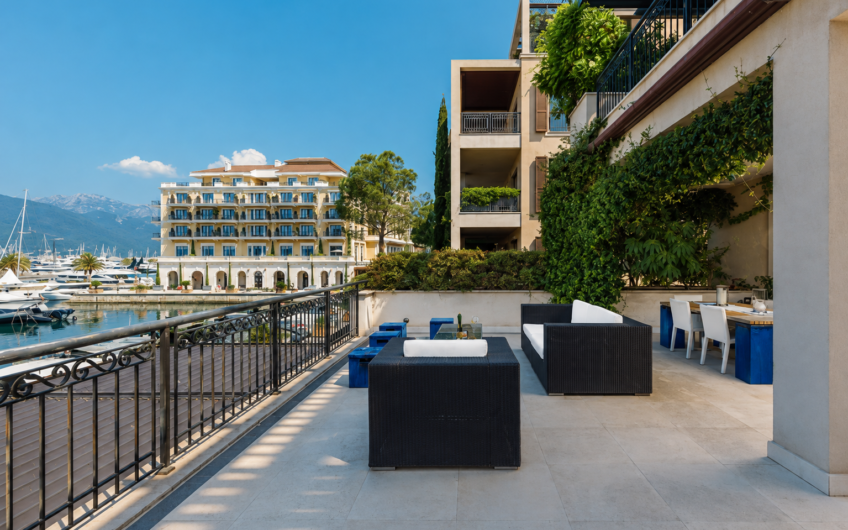 Exclusive 3-Bedroom Apartment with Direct Pool Access in Porto Montenegro