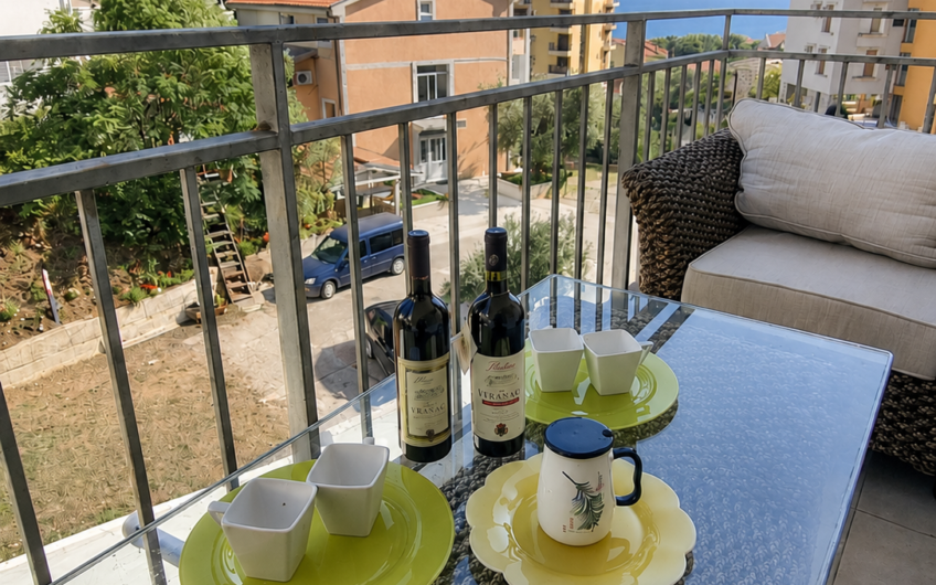 Rare Property in Petrovac: 2 Bedrooms, Sea View, Pool, and Parking — €160,000